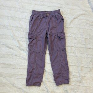 Gap kids size youth 10 Purple Cargo style light weight Pants